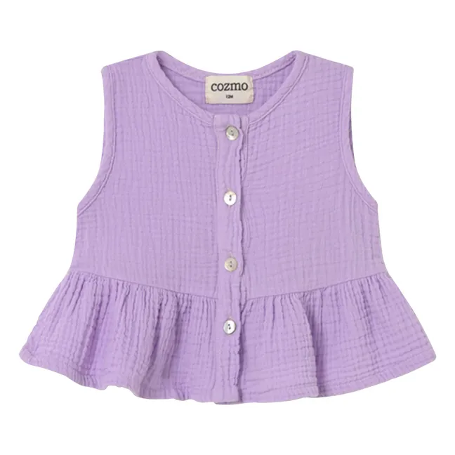 Top Posy Gaze de Coton | Lavande