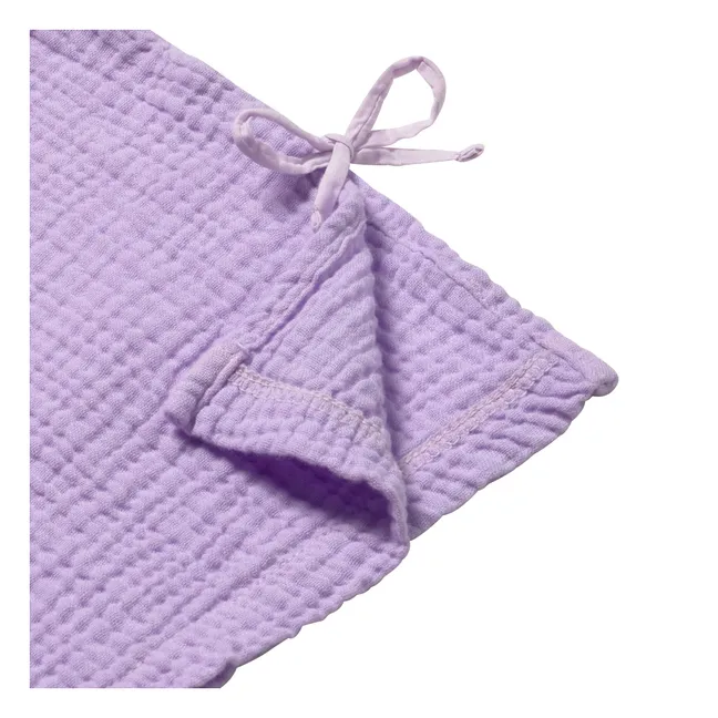 Pantalón de gasa de algodón morado | Lavanda