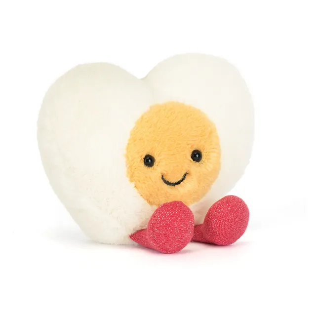 Peluche œuf cœur