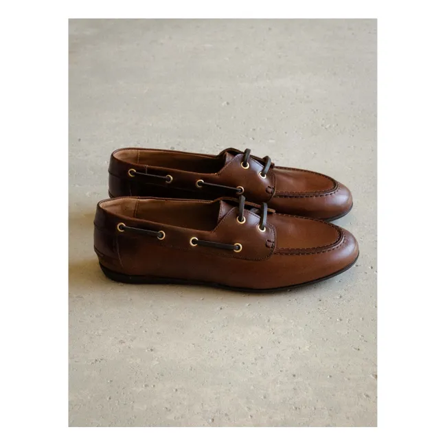 Bootsschuhe Betsy Leder | Kaffee