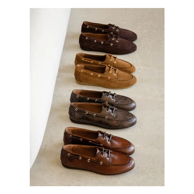Zapatos náuticos de ante Betsy | Camel