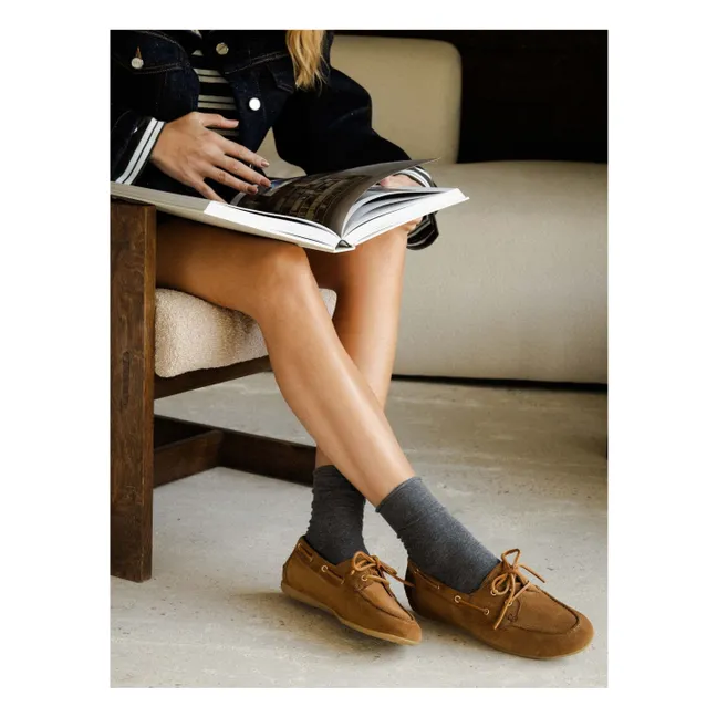 Zapatos náuticos de ante Betsy | Camel