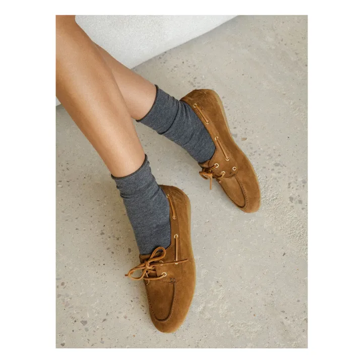 Chaussures Bateau Betsy Suède | Camel- Image produit n°0