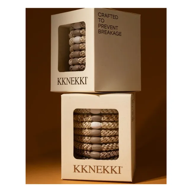 Set di 8 scrunchies Kknekki Nude Edition | Naturale