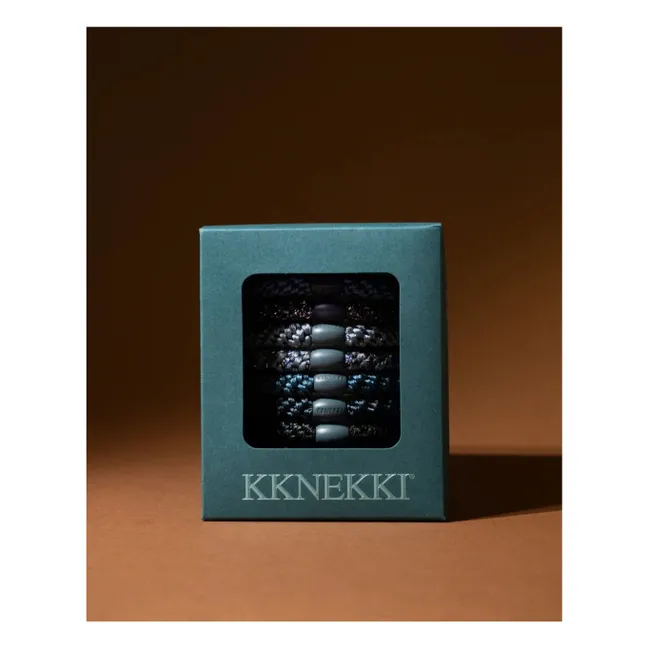 Set di 8 scrunchies Kknekki Arctic Edition | Blu Ghiaccio