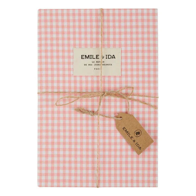Vichy notebook | Pink