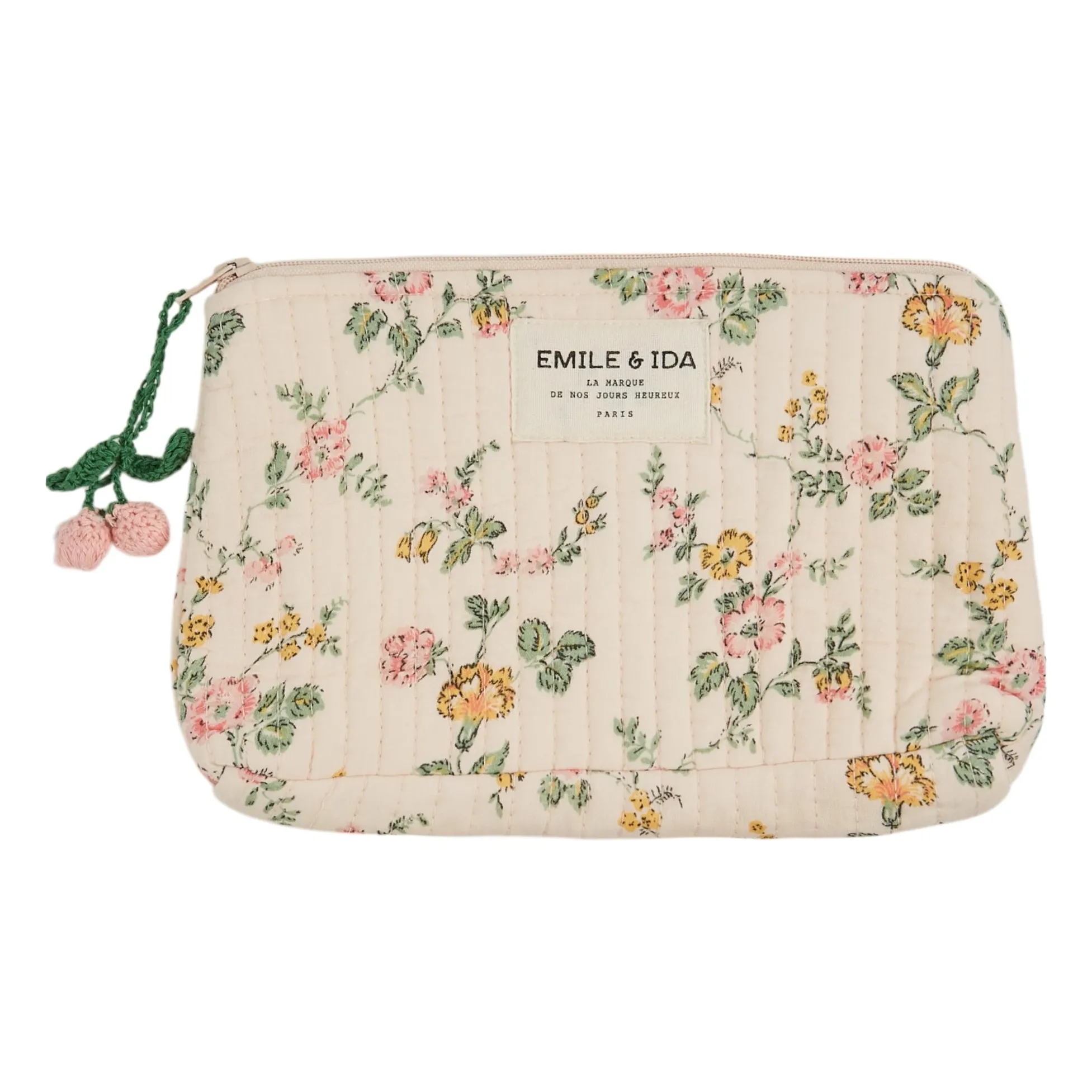 Emile Et Ida Ecru Rosier Make-Up Bag