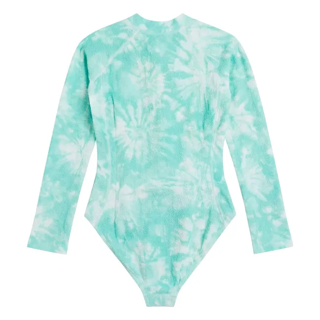 Taha'a Tie and Dye UV Protection Swimsuit | Turquoise