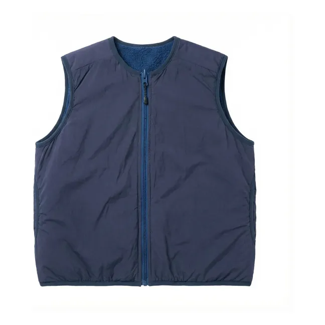 Peasy Sherpa Sleeveless Jacket | Royal blue