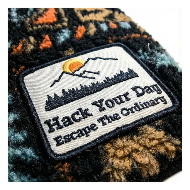 Veste Sans Manches Façon Sherpa Easy Jacquard | Noir