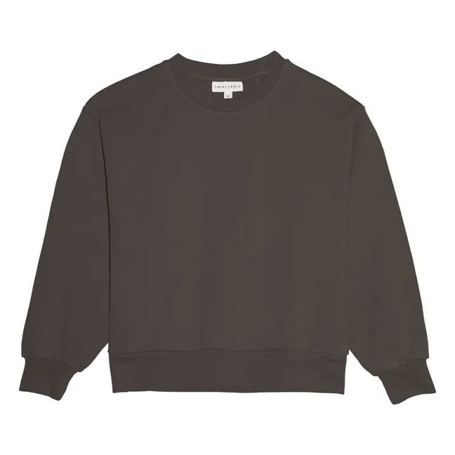 Maia organic cotton sweatshirt | Dark grey
