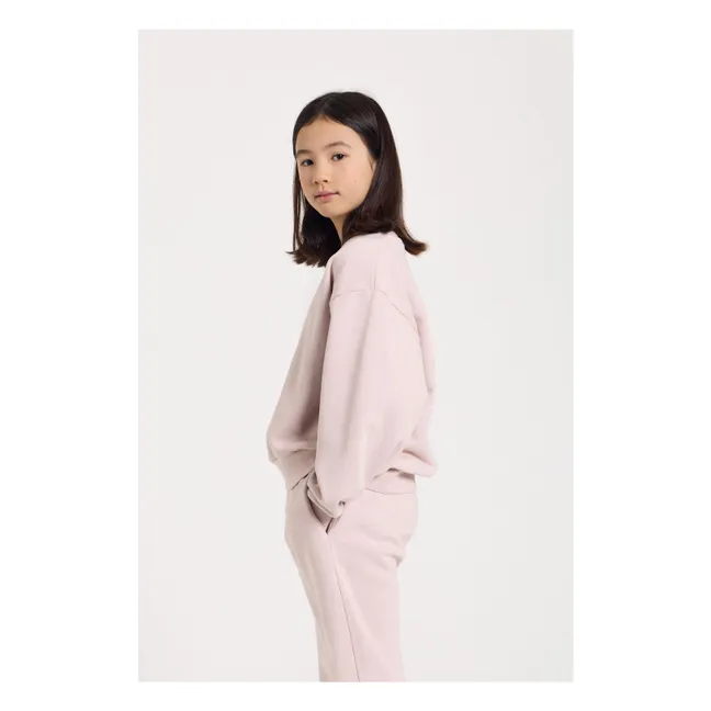 Sudadera Maia de algodón orgánico | Rosa Pálido