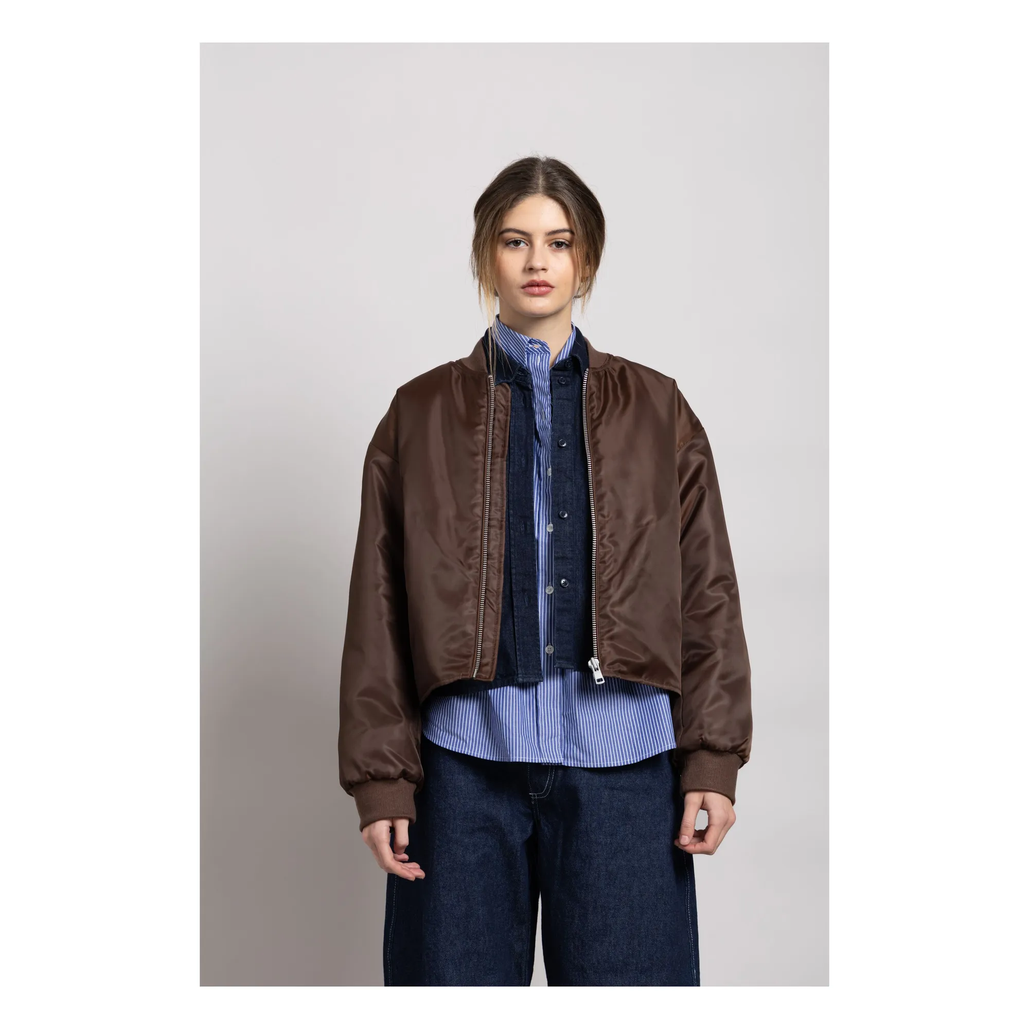 Smallable Woman Dark Brown Bomber Court Solstice