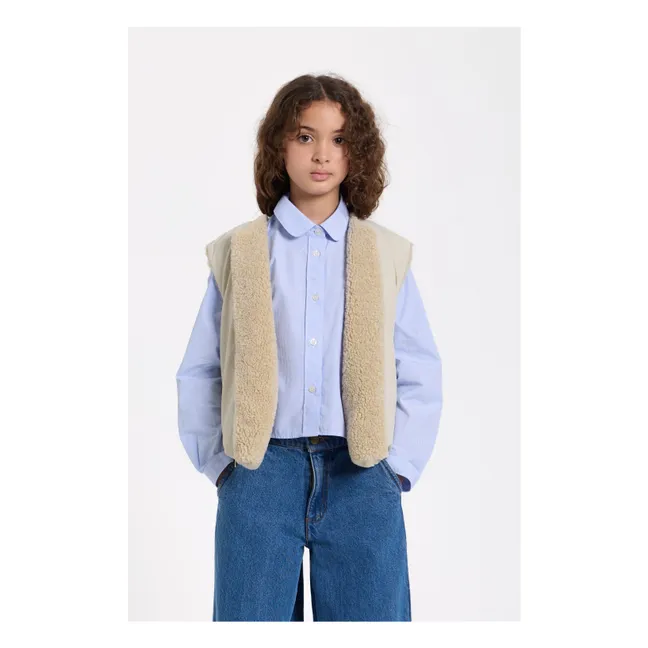 Giacca Jude senza maniche in sherpa | Beige