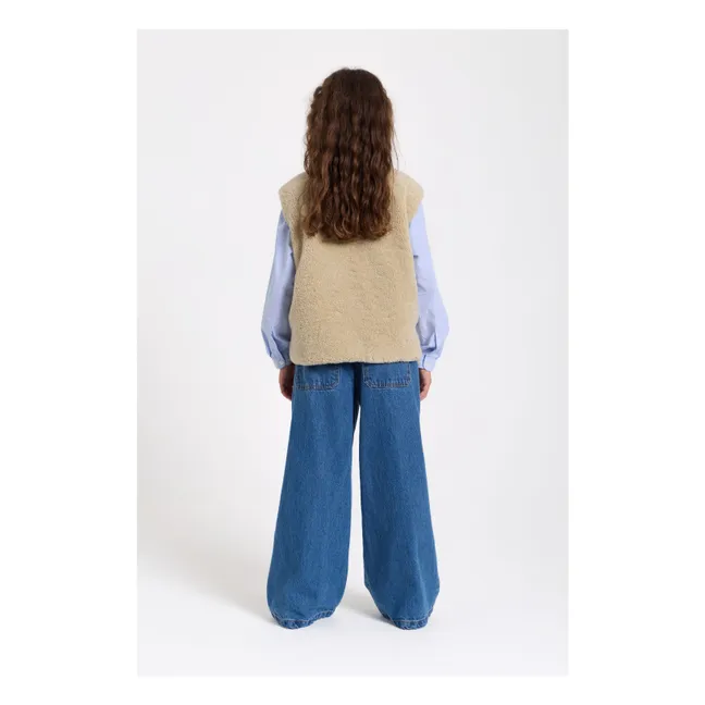 Veste Sans Manches Façon Sherpa Jude | Beige