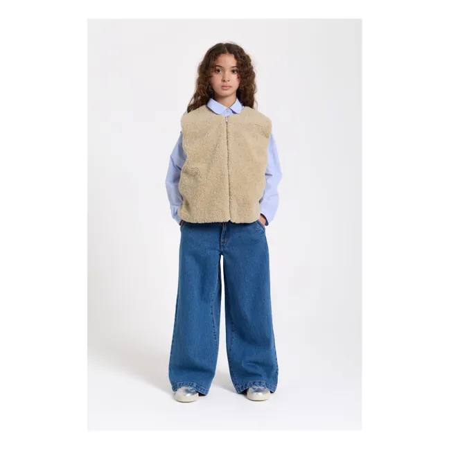 Giacca Jude senza maniche in sherpa | Beige