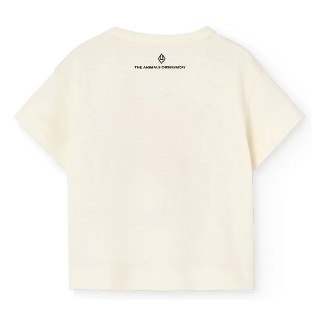 T-shirt Pangolin Poussin Coton Bio | Blanc