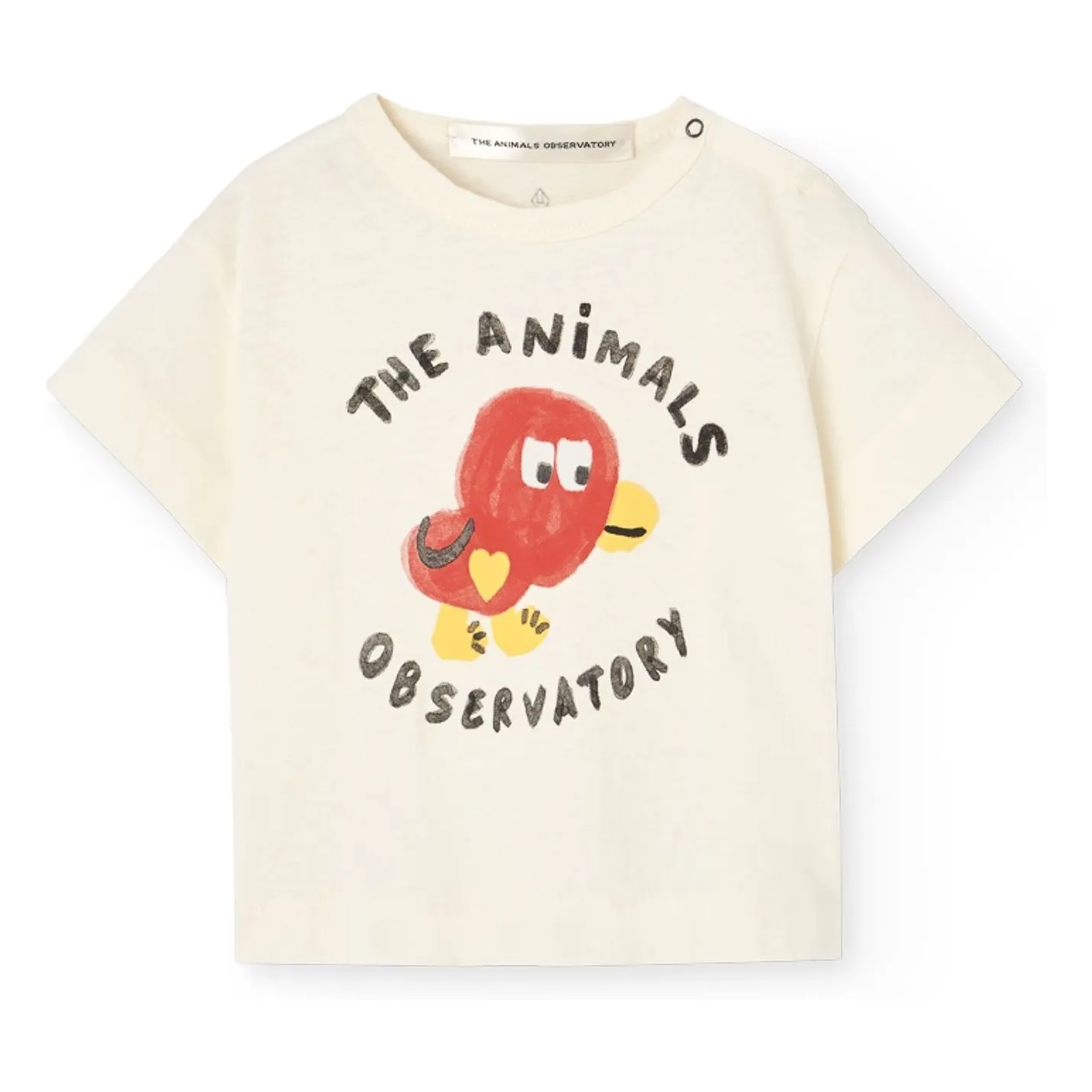 T-shirt Pangolin Poussin Coton Bio | Blanc- Image produit n°0