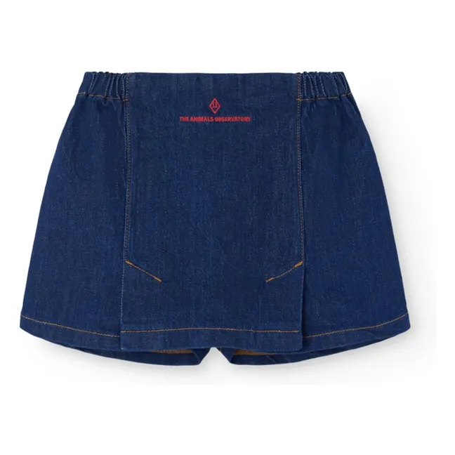 Jupe Short Denim Olingo Coton Bio | Bleu