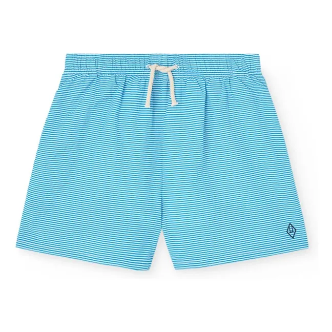 Short Gavial Rayé | Bleu