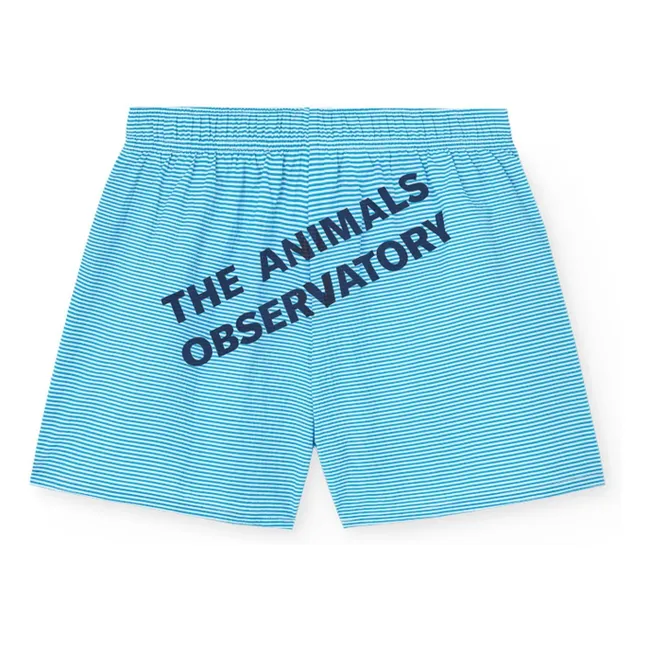 Short Gavial Rayé | Bleu