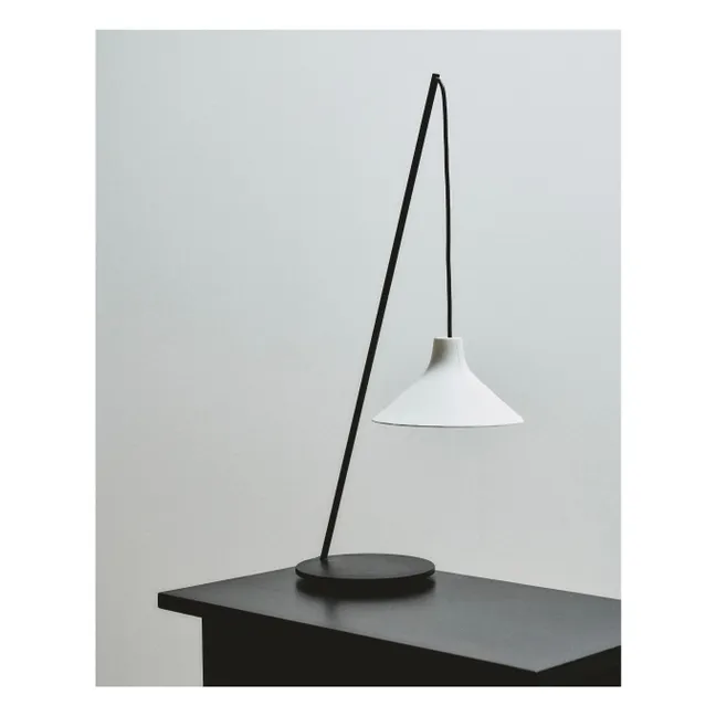 Lampe à poser Seam en céramique  | Noir/Blanc