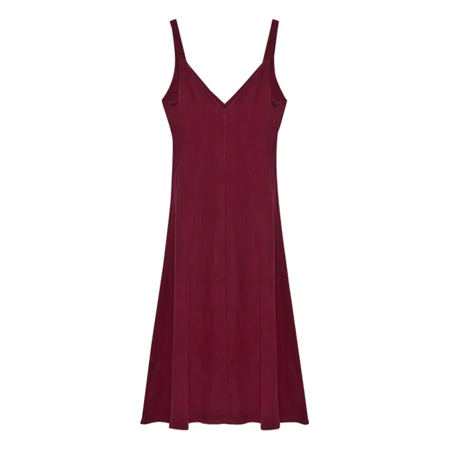 Abito in lino Bulbine | Rosso scuro