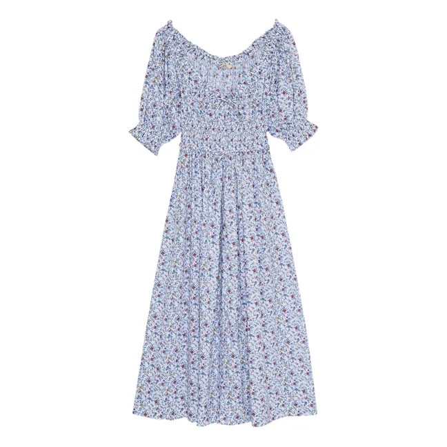 Vestido de algodón Cloe | Azul