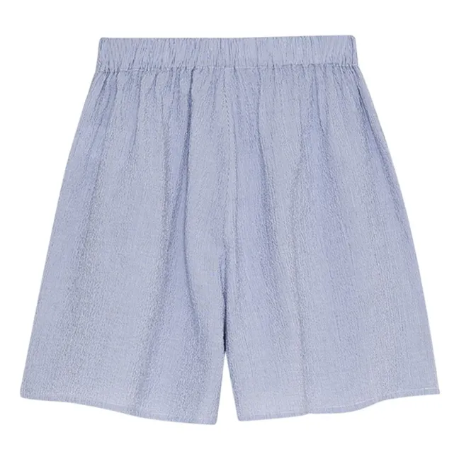 Cloe Cotton Short Skirt | Light blue