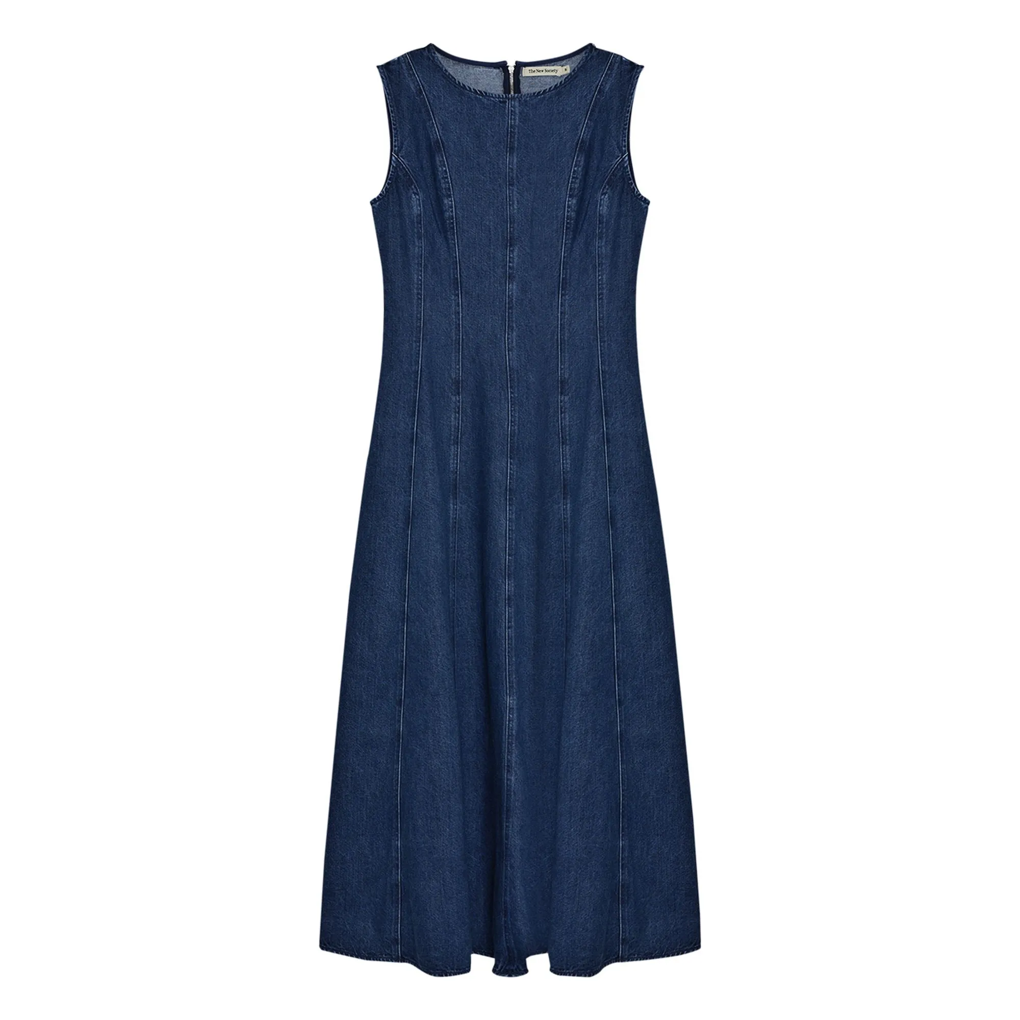 Robe Denim Coton | Bleu jean- Image produit n°0