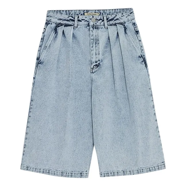 Cotton Bermuda shorts | Denim blue