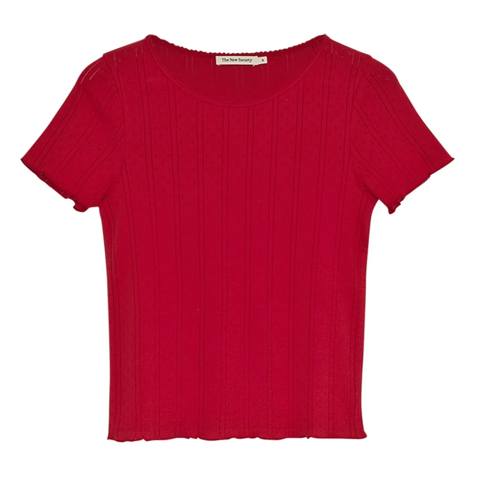 The New Society Red Romero Cotton T-Shirt