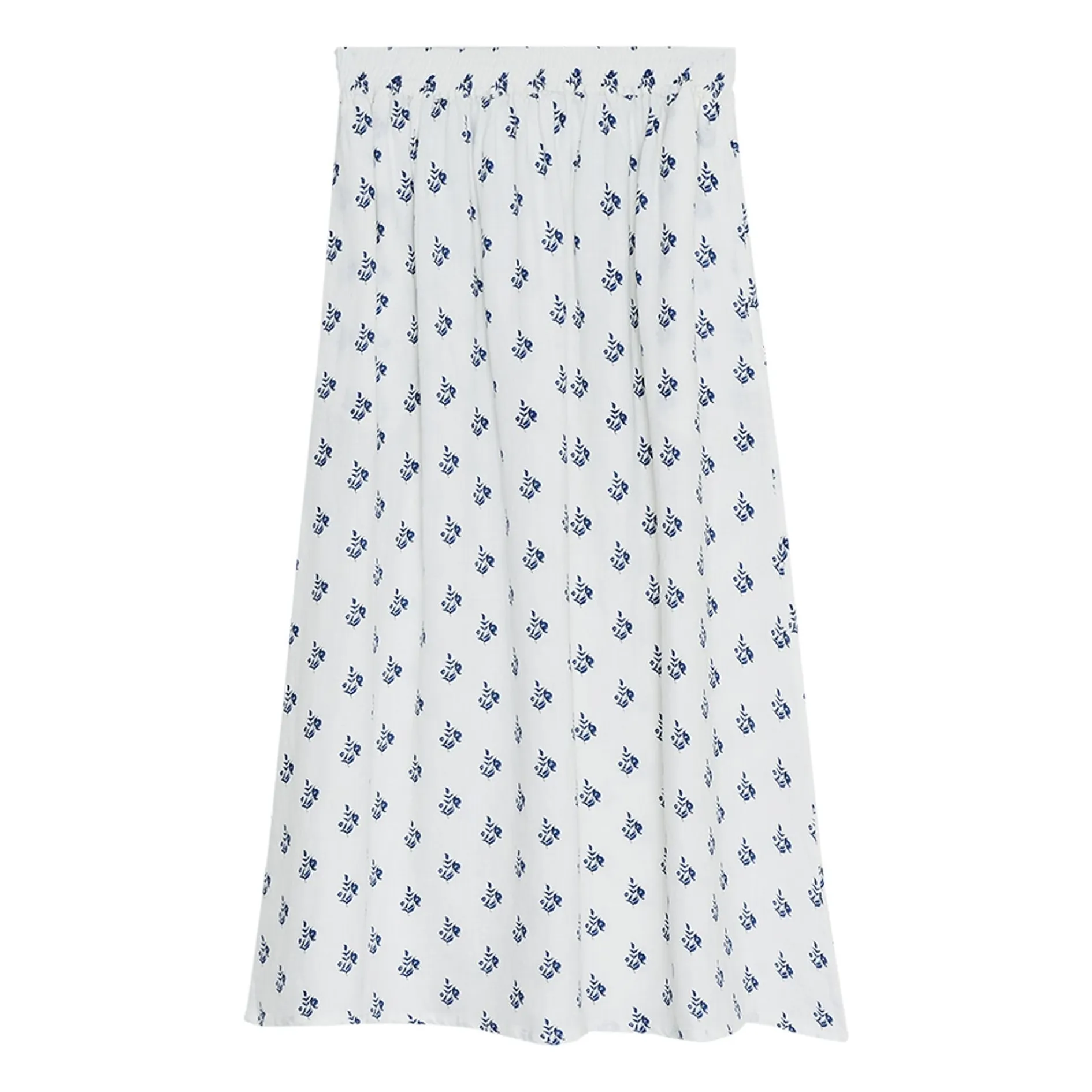 The New Society Light Blue Melissa Fleurie Linen Skirt