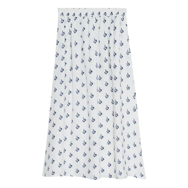 Melissa Fleurie Linen Skirt | Light blue