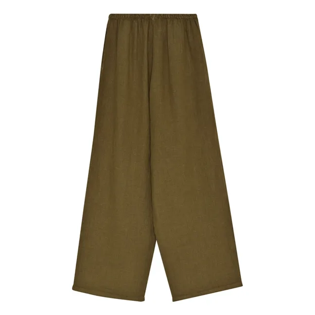 Pantalones Melissa de lino | Olive