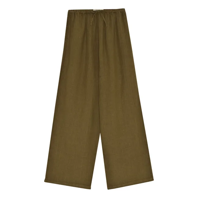 Pantaloni di lino Melissa | Olive