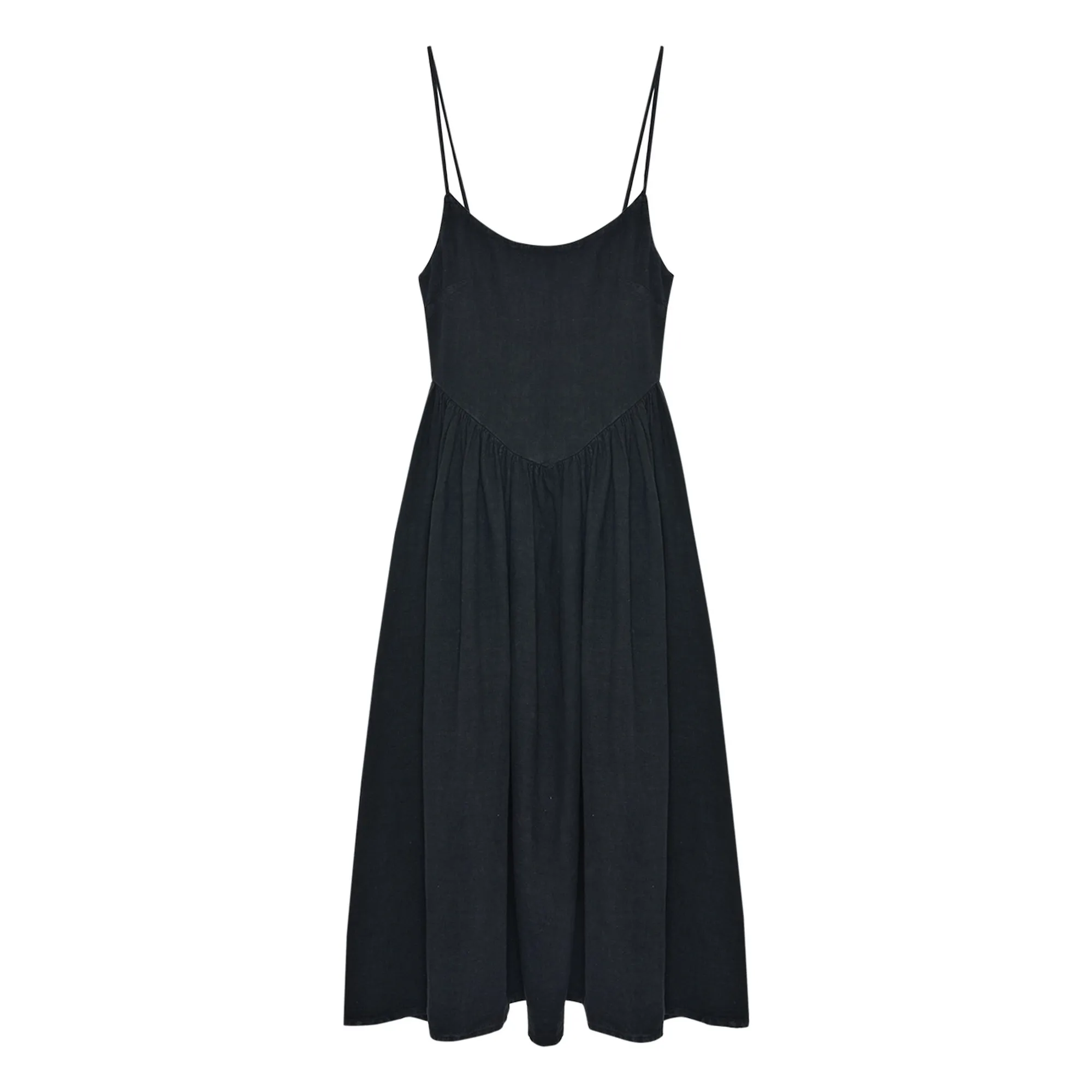 Robe Lippia Coton et Lin | Noir- Image produit n°0