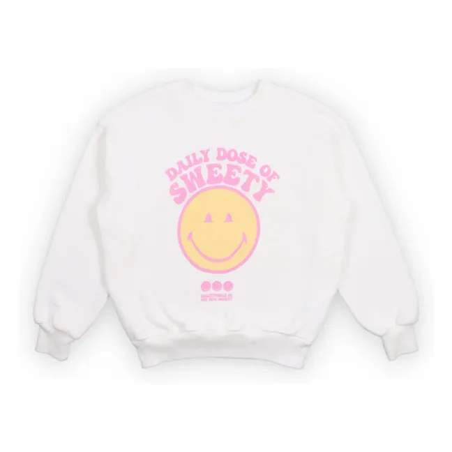 Smiley sweatshirt | White