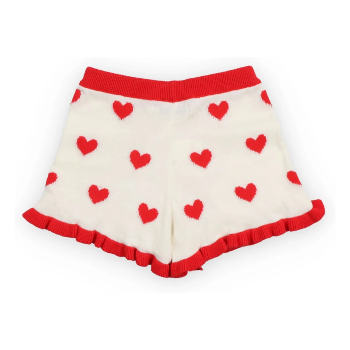 Short Jacquard Maqui Cœurs | Blanc- Image produit n°1