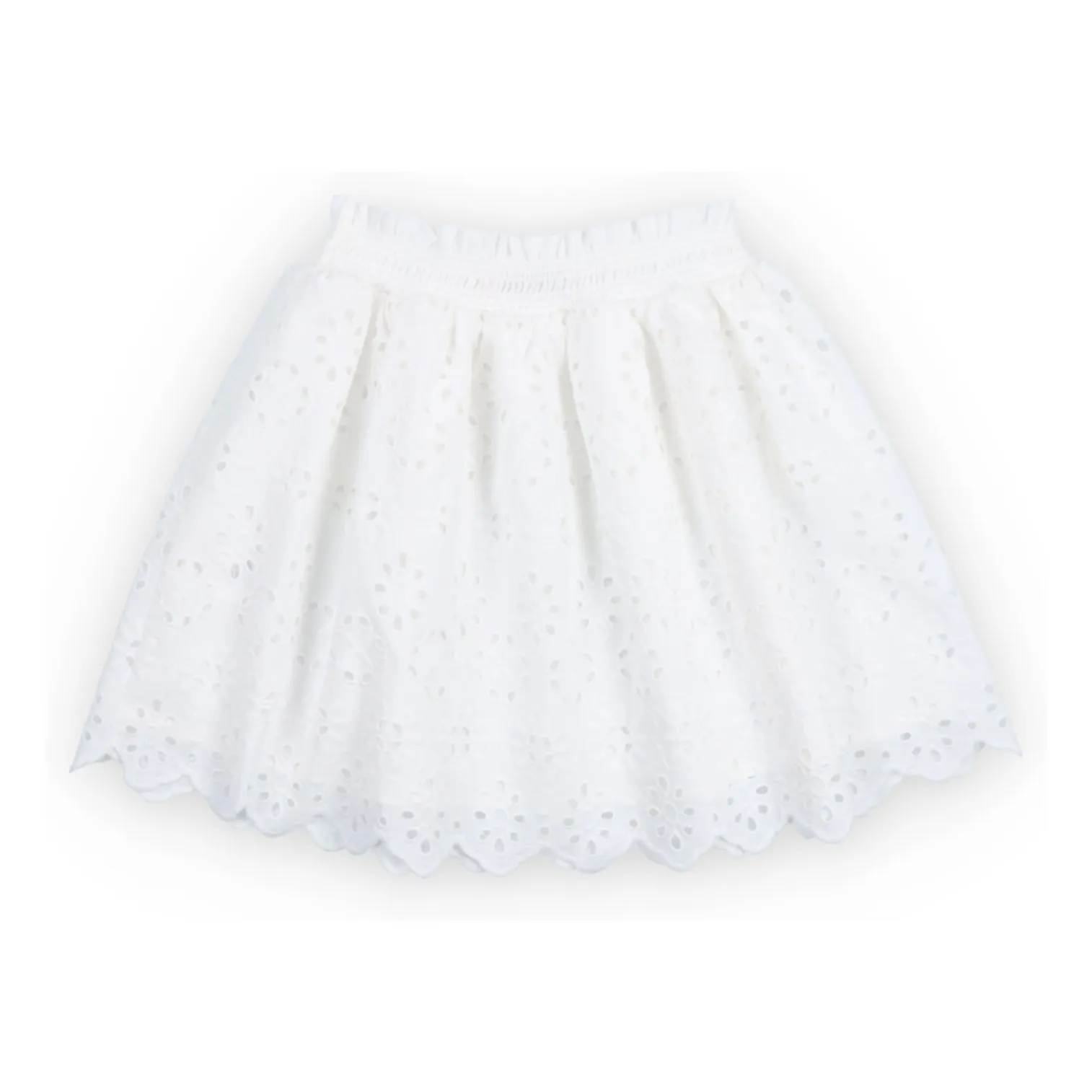 Jupe Broderie Anglaise Sakura | Blanc- Image produit n°1