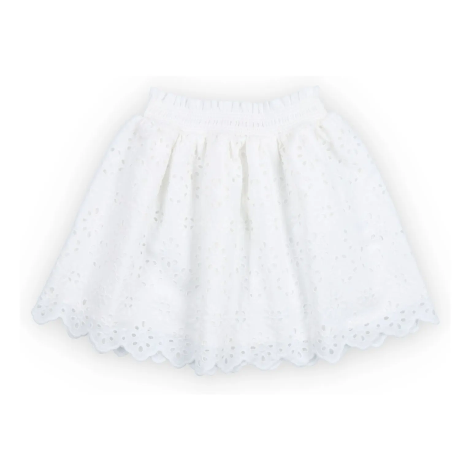 Jupe Broderie Anglaise Sakura | Blanc- Image produit n°0