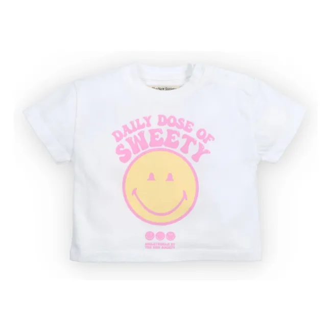 Smiley Baby T-shirt | White