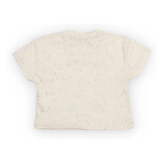 T-shirt Smiley and Sweat Bébé | Ecru chiné