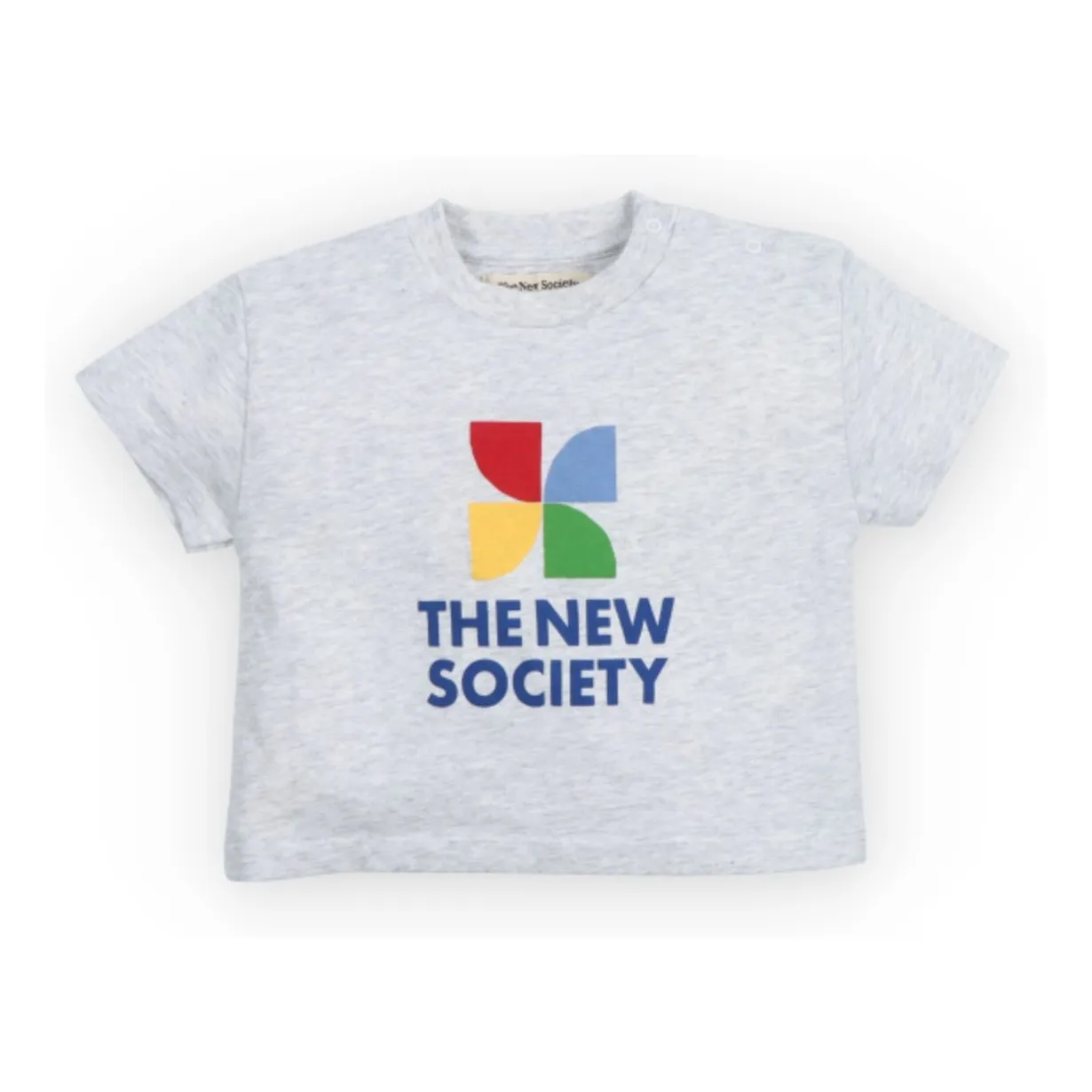 T-shirt Logo Bébé | Gris chiné- Image produit n°0