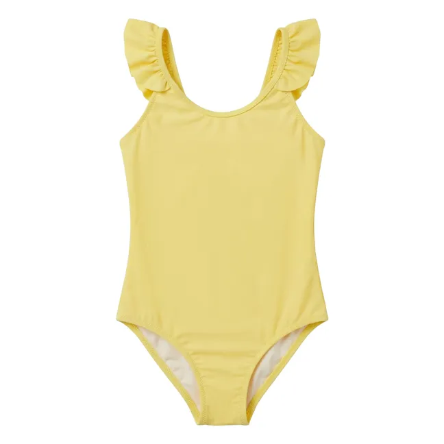 Maillot de Bain 1 Pièce Bora Bora Fibres Recyclées | Jaune