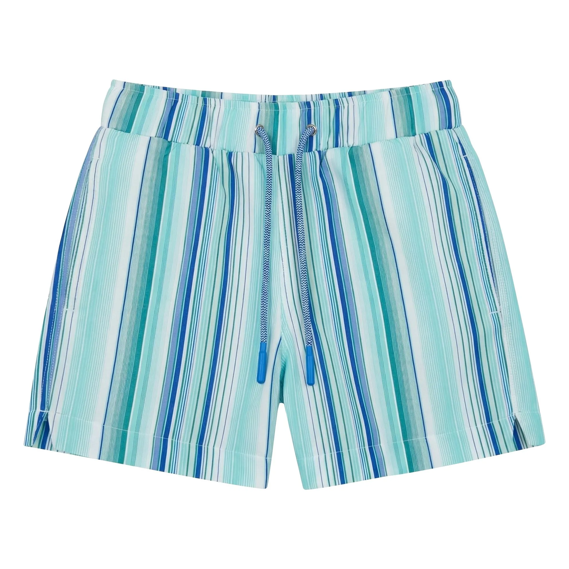 Lison Paris Boys Blue Lagoon Striped Swim Shorts