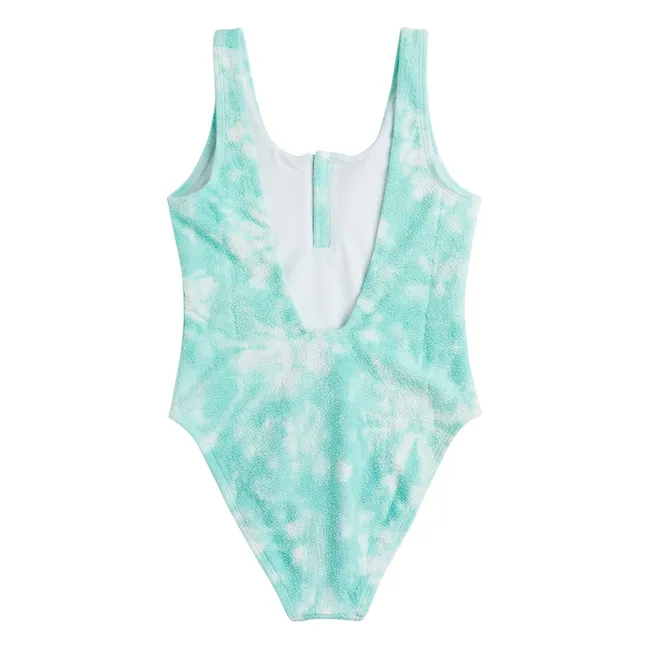 Traje de baño de una pieza Taha'a Tie and Dye | Turquoise