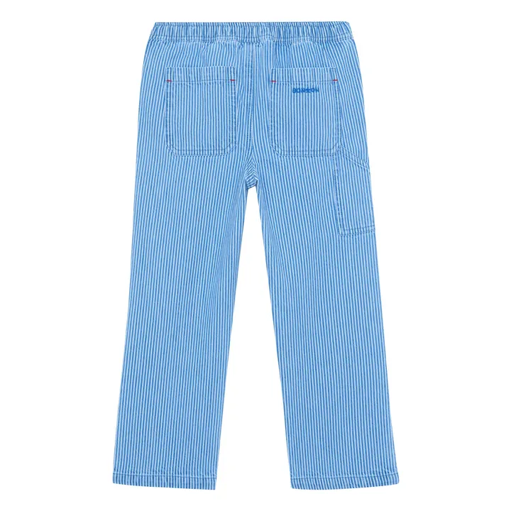 Pantalon Letto Rayé | Bleu- Image produit n°1