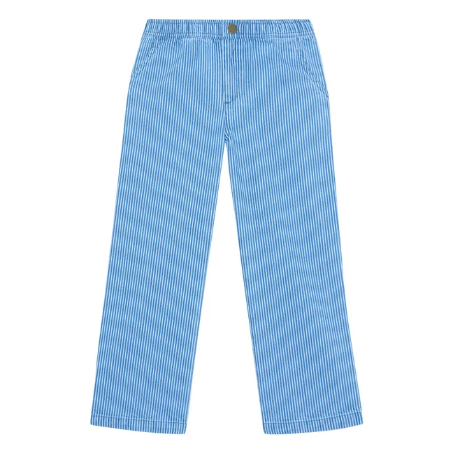 Pantalon Letto Rayé | Bleu