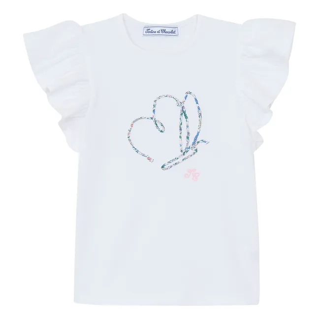 T-shirt Papillon Liberty | Blanc